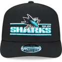 czarna-czapka-z-daszkiem-snapback-9seventy-stretch-snap-stated-san-jose-sharks-nhl-od-new-era