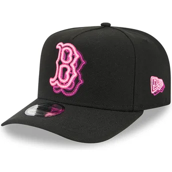 Czarna czapka z zakrzywionym daszkiem snapback 9FIFTY A Frame Neon Boston Red Sox MLB od New Era