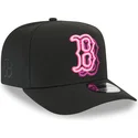 czarna-czapka-z-zakrzywionym-daszkiem-snapback-9fifty-a-frame-neon-boston-red-sox-mlb-od-new-era