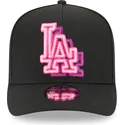 czarna-zakrzywiona-czapka-snapback-9fifty-a-frame-neon-los-angeles-dodgers-mlb-marki-new-era