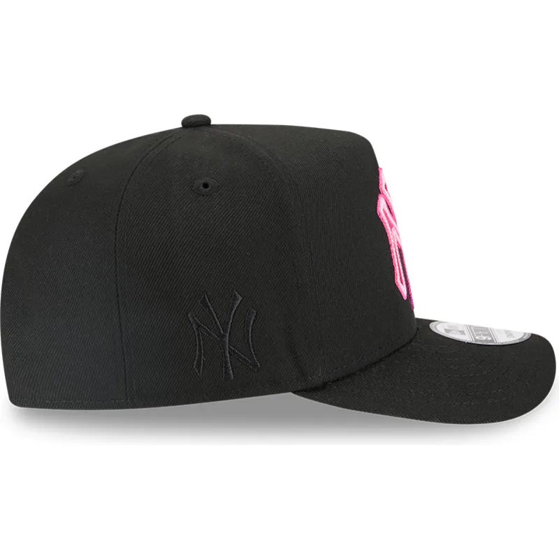 czarna-zakrzywiona-czapka-snapback-9fifty-a-frame-neon-new-york-yankees-mlb-new-era