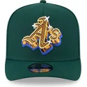 zielona-czapka-z-daszkiem-snapback-9fifty-a-frame-emblem-oakland-athletics-mlb-od-new-era