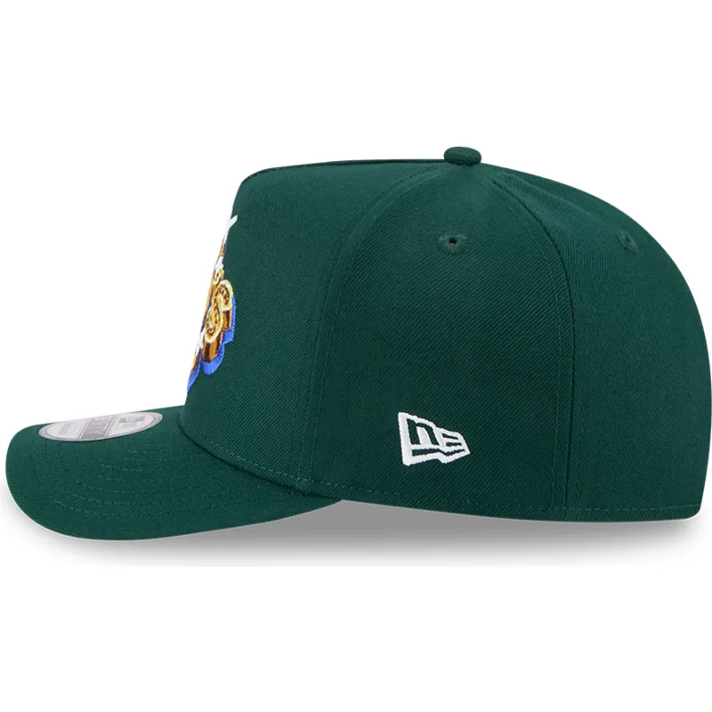 zielona-czapka-z-zakrzywionym-daszkiem-snapback-9fifty-a-frame-emblem-oakland-athletics-mlb-new-era