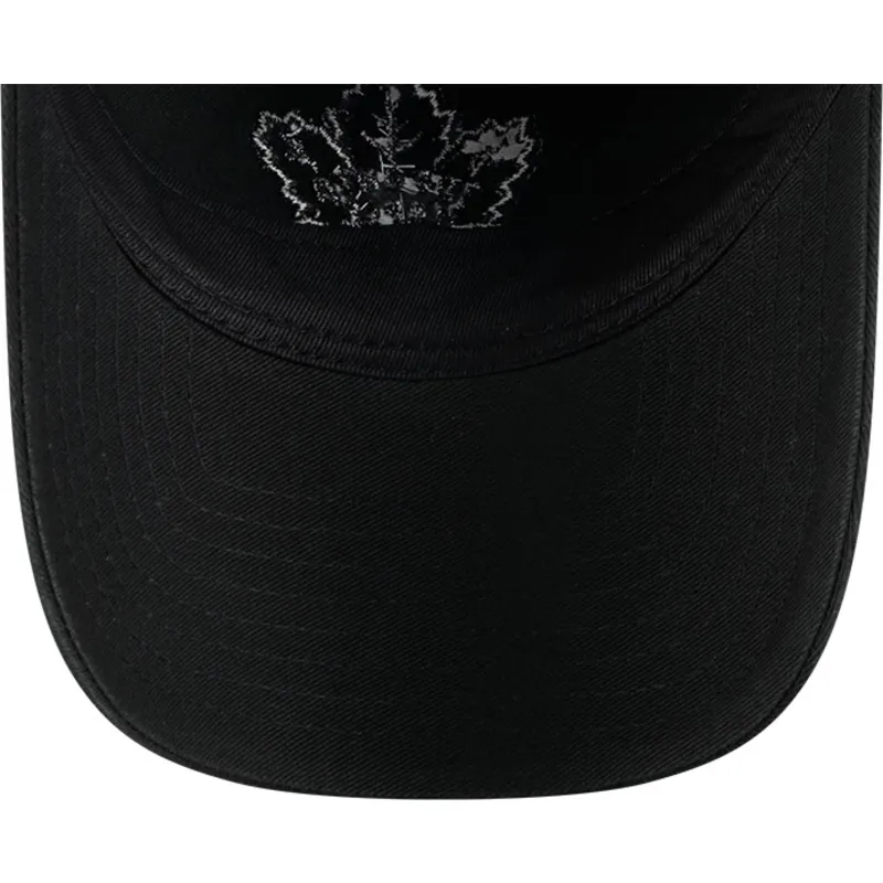 czarna-regulowana-czapka-z-zakrzywionym-daszkiem-9twenty-stamp-toronto-maple-leafs-nhl-new-era