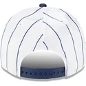 biala-i-niebieska-zakrzywiona-czapka-snapback-9fifty-a-frame-satin-pinstripe-los-angeles-dodgers-mlb-new-era