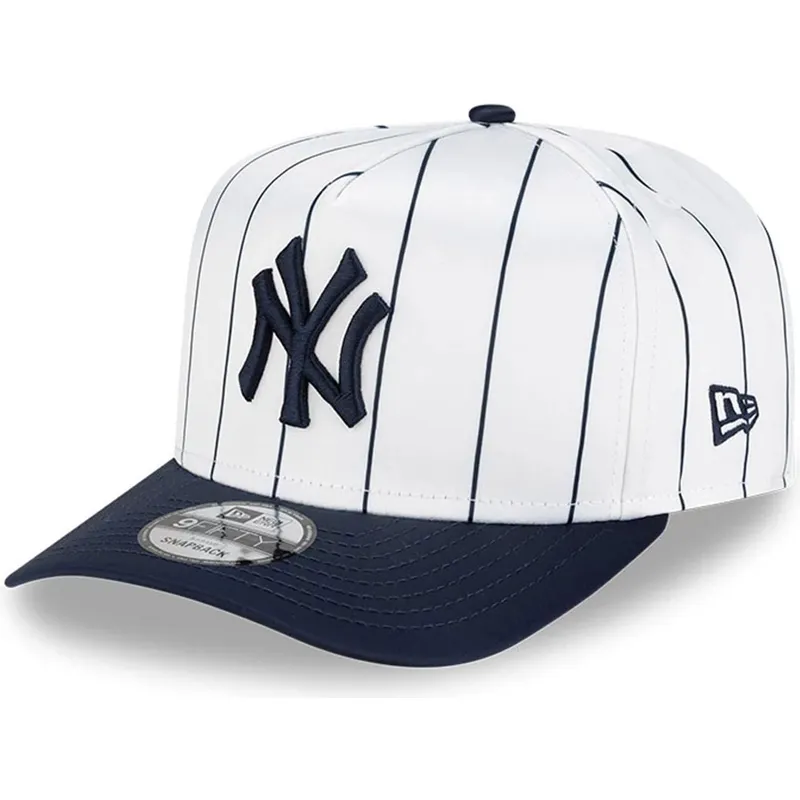biala-i-granatowa-zakrzywiona-czapka-snapback-9fifty-a-frame-satin-pinstripe-new-york-yankees-mlb-new-era