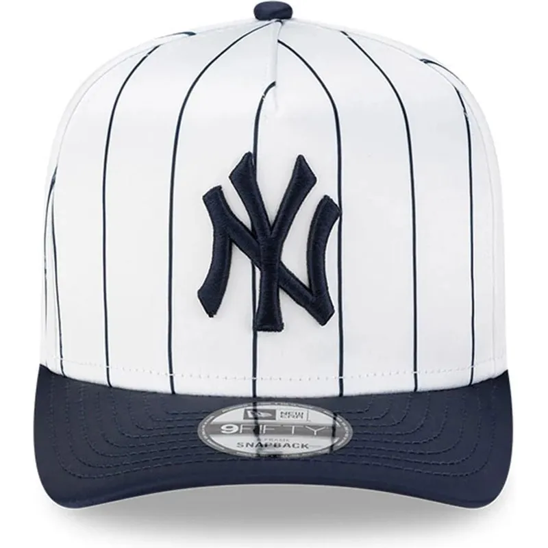 biala-i-granatowa-zakrzywiona-czapka-snapback-9fifty-a-frame-satin-pinstripe-new-york-yankees-mlb-new-era