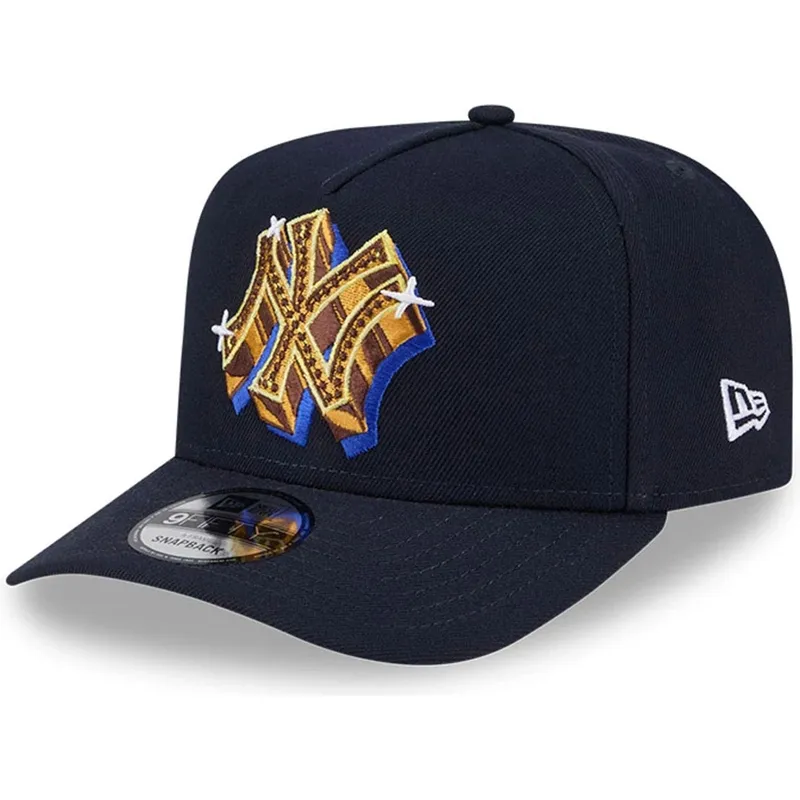 granatowa-czapka-z-zakrzywionym-daszkiem-snapback-9fifty-a-frame-emblem-new-york-yankees-mlb-new-era