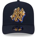 granatowa-czapka-z-zakrzywionym-daszkiem-snapback-9fifty-a-frame-emblem-new-york-yankees-mlb-new-era