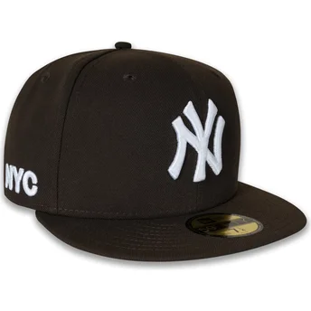 Brązowa czapka z daszkiem 59FIFTY NYC Side New York Yankees MLB od New Era