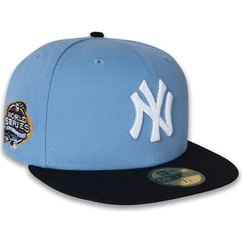 Granatowa dopasowana czapka z daszkiem 59FIFTY World Series 2003 z naszywką boczną New York Yankees MLB od New Era