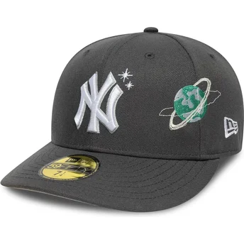 Szara zakrzywiona czapka 59FIFTY Planet Icon New York Yankees MLB od New Era