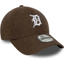 brazowa-zakrzywiona-czapka-snapback-9forty-melton-wool-detroit-tigers-mlb-new-era