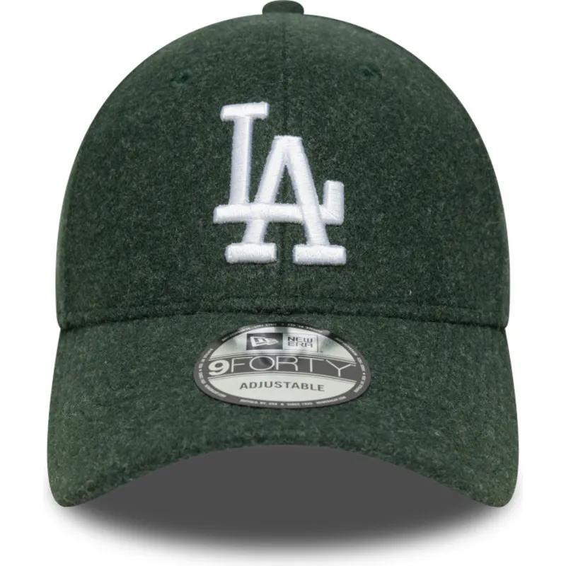 zielona-czapka-z-daszkiem-snapback-9forty-melton-wool-los-angeles-dodgers-mlb-new-era