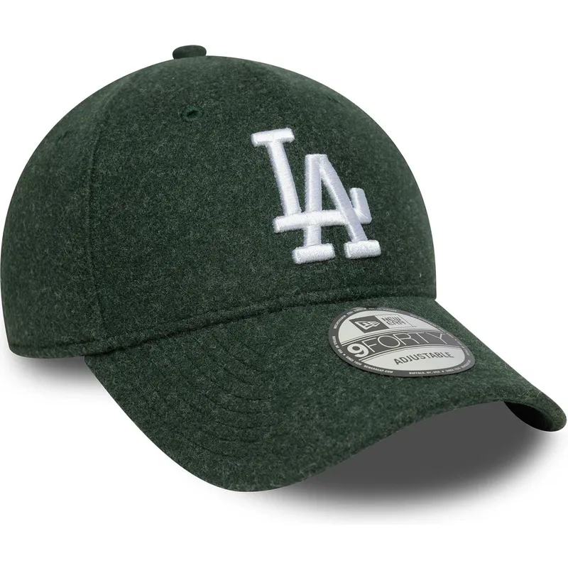 zielona-czapka-z-daszkiem-snapback-9forty-melton-wool-los-angeles-dodgers-mlb-new-era
