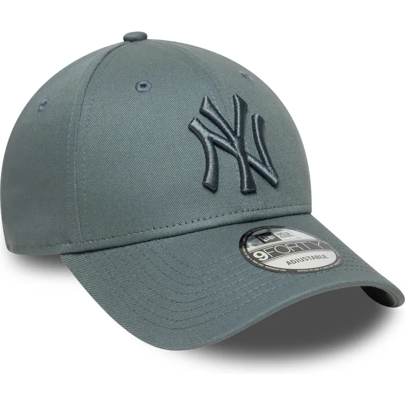 szara-regulowana-czapka-z-zakrzywionym-daszkiem-z-szarym-logo-9forty-league-essential-new-york-yankees-mlb-new-era
