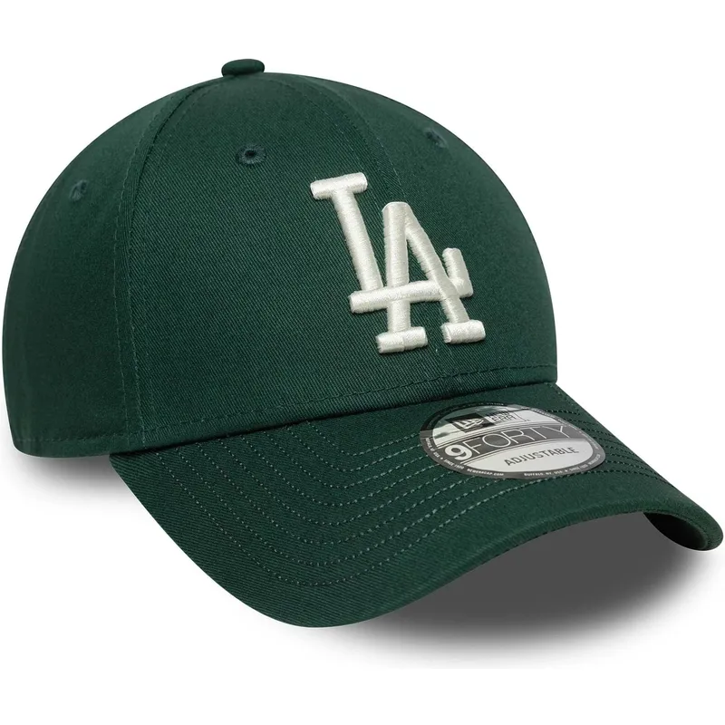 zielona-regulowana-czapka-z-daszkiem-9forty-visor-script-los-angeles-dodgers-mlb-new-era