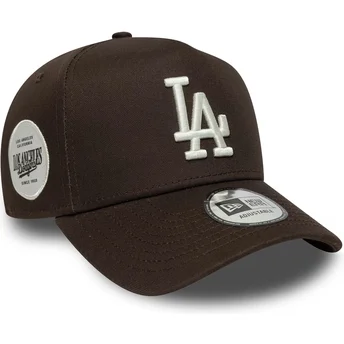 Brązowa czapka z daszkiem snapback 9FORTY E Frame Side Patch Los Angeles Dodgers MLB New Era