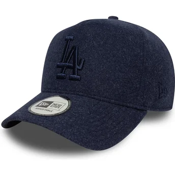 Granatowa czapka z zakrzywionym daszkiem snapback z granatowym logo 9FORTY E Frame Melton Los Angeles Dodgers MLB marki New Era
