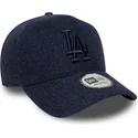 granatowa-czapka-z-zakrzywionym-daszkiem-snapback-z-granatowym-logo-9forty-e-frame-melton-los-angeles-dodgers-mlb-marki-new-era