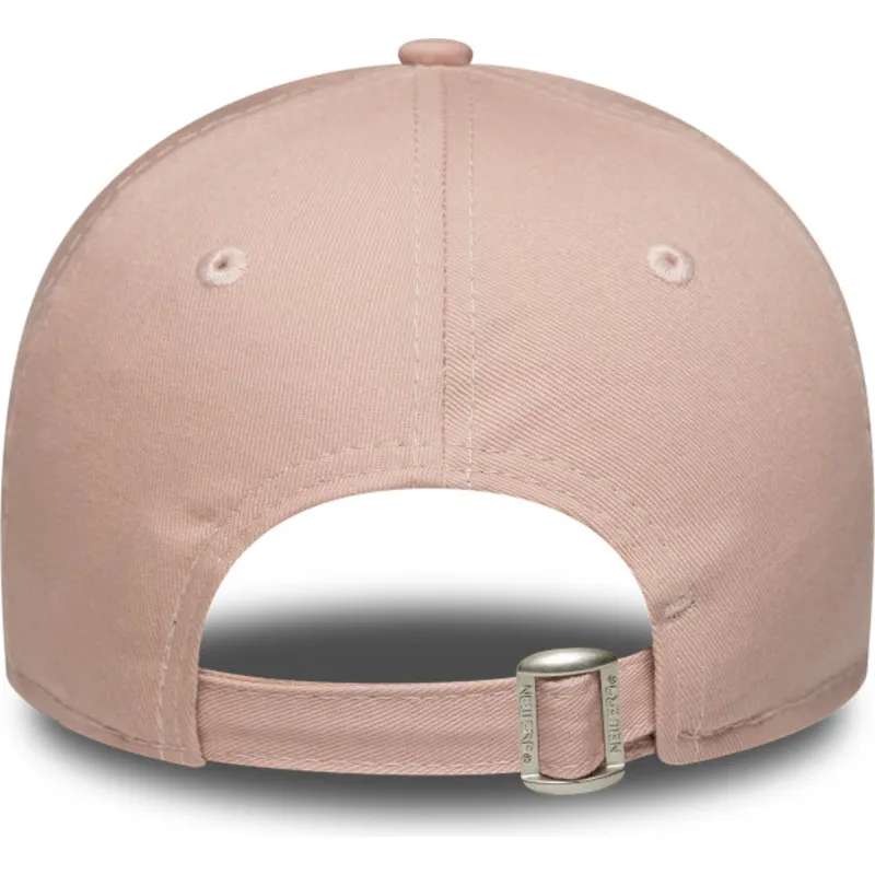 rozowa-regulowana-czapka-z-zakrzywionym-daszkiem-dla-kobiet-z-rozowym-logo-9forty-league-essential-los-angeles-dodgers-mlb-od-ne