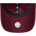 regulowana-bordowa-czapka-z-zakrzywionym-daszkiem-dla-kobiet-z-bezowym-logo-9twenty-boucle-los-angeles-dodgers-mlb-od-new-era