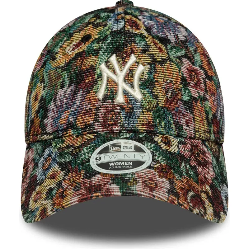 regulowana-wielokolorowa-czapka-z-zakrzywionym-daszkiem-dla-kobiet-9twenty-floral-new-york-yankees-mlb-new-era
