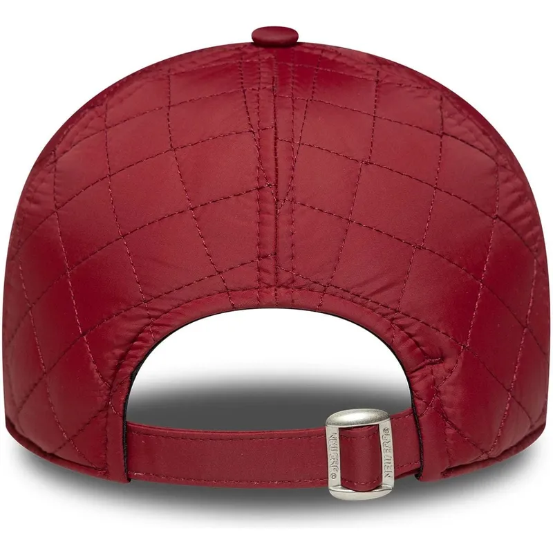 czerwona-regulowana-czapka-z-daszkiem-dla-kobiet-z-czerwonym-logo-9twenty-padded-new-york-yankees-mlb-new-era