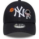 granatowa-zakrzywiona-czapka-regulowana-dla-chlopca-9forty-space-icon-new-york-yankees-mlb-new-era