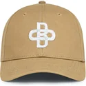 czapka-z-zakrzywionym-daszkiem-w-ciemnym-bezu-regulowana-baseball-peach-obl048-od-oblack