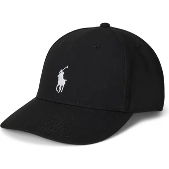 Czarna czapka z daszkiem typu snapback Twill High Crown od Polo Ralph Lauren