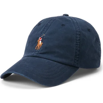 Regulowana granatowa czapka z daszkiem Classic Sport Stretch Cotton Twill od Polo Ralph Lauren