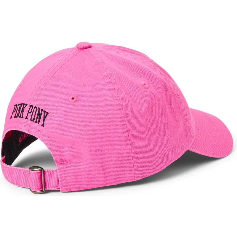 rozowa-czapka-z-daszkiem-pink-pony-twill-polo-ralph-lauren-z-regulacja