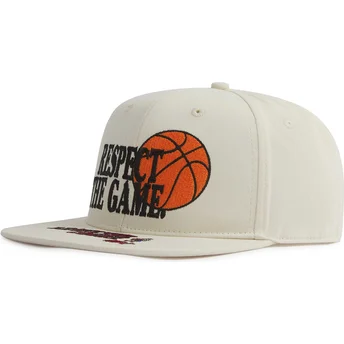 Beżowa czapka z daszkiem snapback Respect The Game z hasłem AND1
