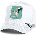 czapka-trucker-biala-goorin-bros-pelican-bird-escape-not-into-yoga-great-escape-the-farm