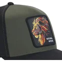 czapka-trucker-zielono-czarna-lew-natural-mystik-mys-beasts-od-capslab