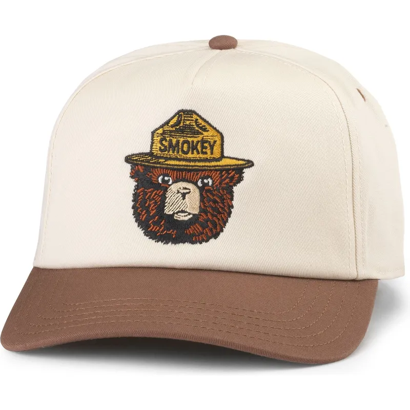 czapka-z-daszkiem-brazowa-snapback-smokey-bear-roscoe-od-american-needle
