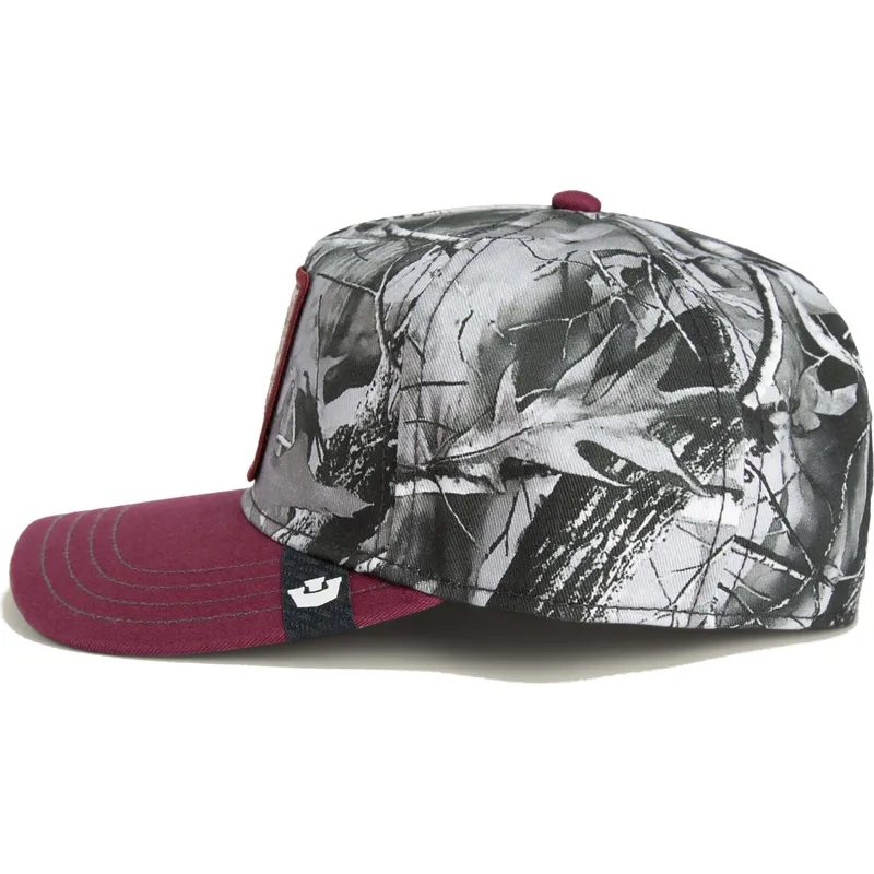 czerwona-czapka-z-daszkiem-snapback-nosorozec-tuff-camo-desaturated-camo-the-farm-od-goorin-bros