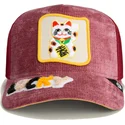 czerwona-czapka-trucker-z-kotem-lucky-maneki-neko-happy-thoughts-the-farm-od-goorin-bros