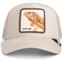 czapka-trucker-bezowa-jaszczurka-the-outlaw-lizard-sport-the-farm-od-goorin-bros