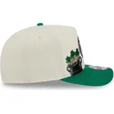 bezowo-zielona-czapka-z-daszkiem-typu-snapback-9fifty-a-frame-precurved-hardwood-classics-boston-celtics-nba-od-new-era