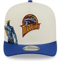 bezowo-niebieska-czapka-z-zakrzywionym-daszkiem-snapback-9fifty-a-frame-precurved-hardwood-classics-golden-state-warriors-nba-od