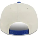 bezowo-niebieska-zakrzywiona-czapka-snapback-9fifty-a-frame-precurved-hardwood-classics-new-york-knicks-nba-new-era