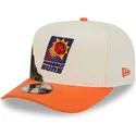 bezowo-pomaranczowa-zakrzywiona-czapka-snapback-9fifty-a-frame-precurved-hardwood-classics-phoenix-suns-nba-new-era