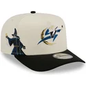 bezowo-czarna-zakrzywiona-czapka-snapback-9fifty-a-frame-precurved-hardwood-classics-washington-wizards-nba-new-era