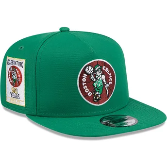 Zielona płaska czapka snapback 9FIFTY A Frame Hardwood Classics Boston Celtics NBA New Era