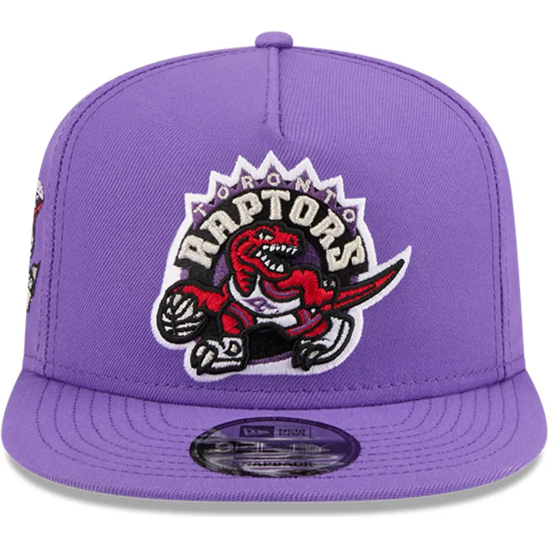 fioletowa-plaska-czapka-snapback-9fifty-a-frame-hardwood-classics-toronto-raptors-nba-new-era