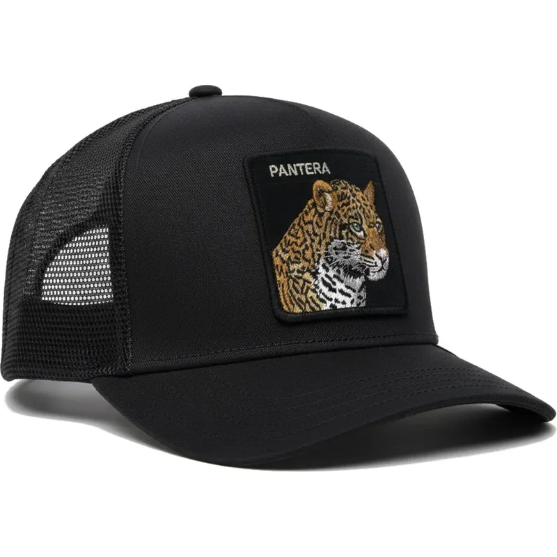 czapka-trucker-czarna-leopard-pantera-the-farm-premium-od-goorin-bros