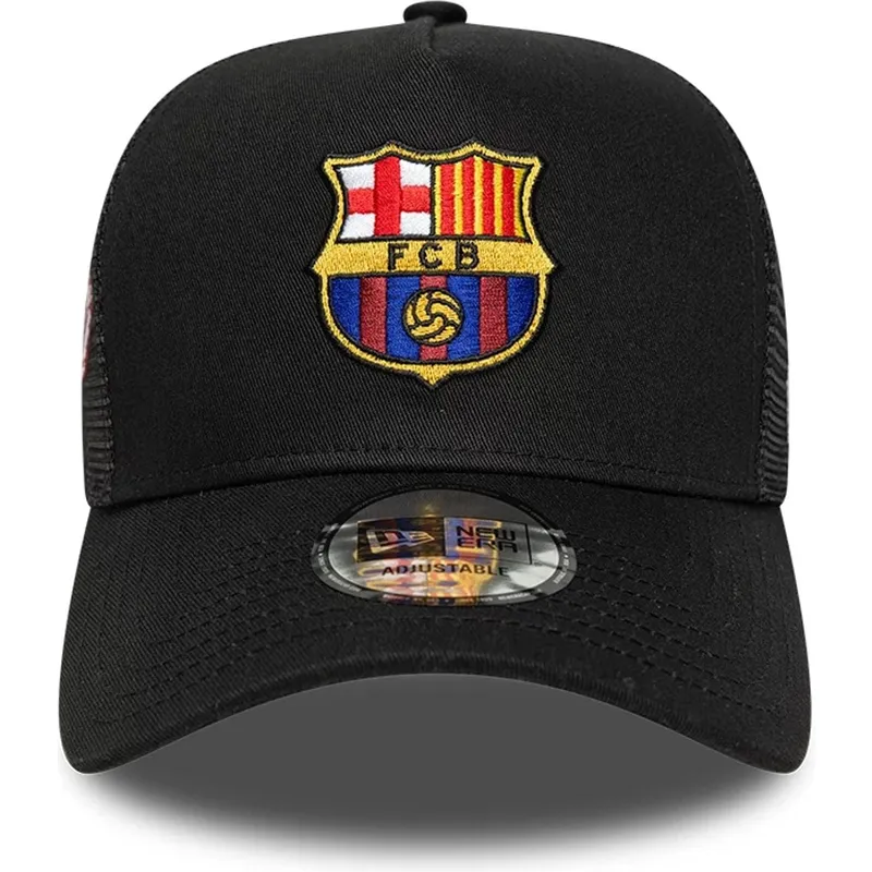 czapka-trucker-czarna-fc-barcelona-laliga-a-frame-patch-new-era