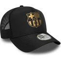 czarna-czapka-trucker-fc-barcelona-laliga-a-frame-gold-od-new-era
